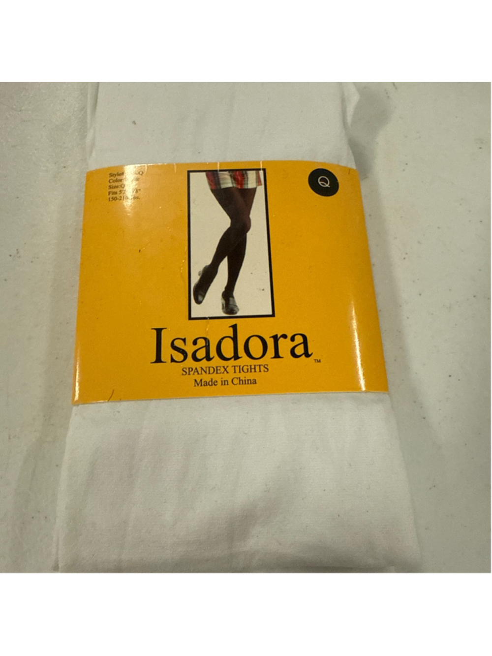 Women's Isadora Spandex Tights Queen Size White